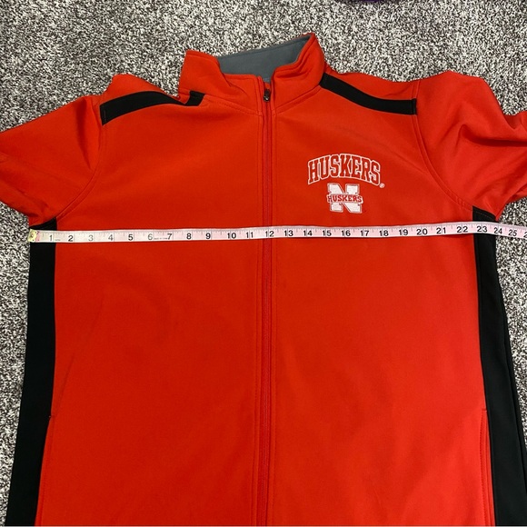 Russell Nebraska Huskers Red‎ Full Zip Jacket Men’s Size Medium - Picture 5 of 6